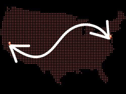 Maryland to California Auto Transport