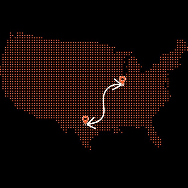 Texas to Illinois Auto Transport