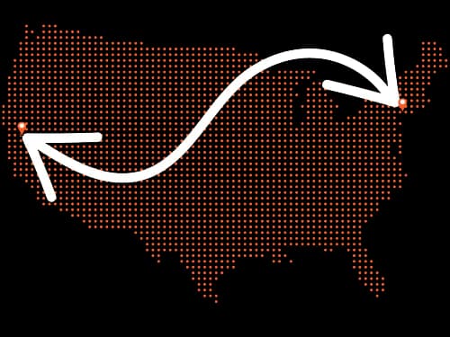 New Jersey to California Auto Transport