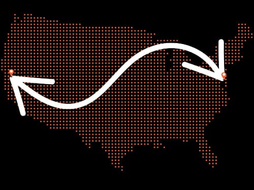California to Delaware Auto Transport