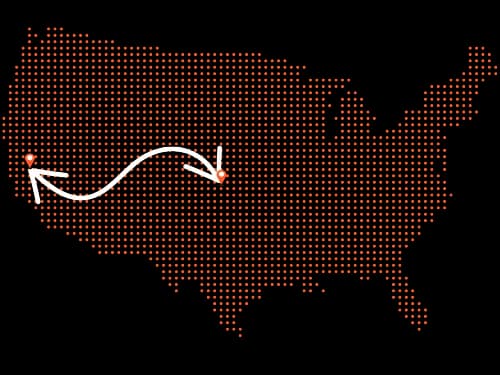 California to Kansas Auto Transport