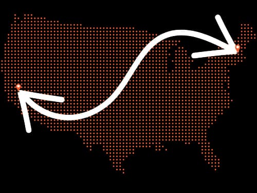 Massachusetts to California Auto Transport