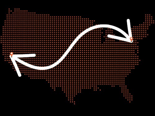 Pennsylvania to California Auto Transport